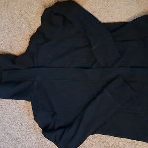 Banana Republic Black Fill Neck Zip Up Jacket